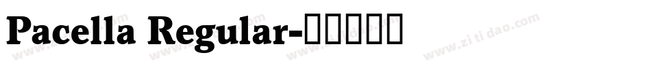 Pacella Regular字体转换